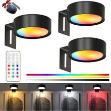 1/3 pièces Lumières de peinture alimentées par batterie dorées, lumières de peinture LED magnétiques avec gradation et minuterie à distance, 3 modes d'éclairage pour cadres de peinture, lumières décoratives murales pour salon, cuisine, couloir, mariage et escaliers, décoration intérieure | Finitions métalliques contemporaines | Éclairage réglable, éclairage intérieur avec efficacité énergétique, chambre à coucher, salon, 150 mAh, décoration de la maison