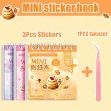 Adorably Cute Cartoon Sticker Book – 24 Unique Designs In Vibrant Pastel Colors – Premium PET Material For Journal, Diary, And Notebook Decor – Whimsical Animals, Characters, And Playful Patterns With Glossy Finishes – Perfect For DIY Crafts, Photo Props, And Gift Embellishment – Easy-To-Peel Stickers Crafters, And Kawaii Aesthetic Lovers