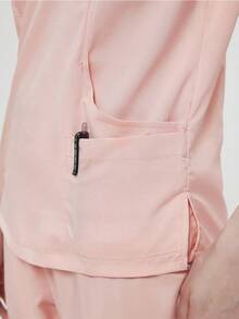 Conjunto de 2 Piezas Uniforme Quirúrgico Anti Fluidos Dama Excelente Calidad, Mujer Uniforme Medico, Conjunto Quirúrgico Filipina Pantalon, Pijama Uniforme Antifluidos Mujer - Rosa - Ver 10