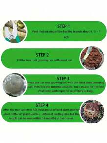 20/30个可重复使用的高压繁殖球，用于植物根系生长 - 耐用的塑料生根嫁接装置，用于快速植物育种和空气分层，非电动，水系统，克隆室套件，带观察口 - 彩色 - 查看 4