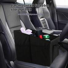 Boîte de rangement pliable pour le coffre de la voiture, conteneur de chargement multifonctionnel en tissu Oxford avec poignée, rangement universel au dos du siège