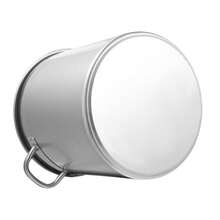 35L Large Deep Cooking Stock Pot Stainless Steel 201 With Lid Multifunctional - Silver - View 10