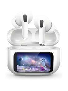 A9 Pro Noise Cancelling Bluetooth Earbuds, Wireless Ear Buds Noise Cancelling Bluetooth Headphones USB Charging With 13 Functions LED Display Mic For IPhone & Android (White) - 1 - 查看 1