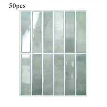 1/10/30/50 miếng dán gạch 2D, miếng dán gạch màu xanh lá cây có thể bóc ra và dính, miếng dán gạch chống thấm nước và chống bắn nước cho nhà bếp, miếng dán tường phòng tắm. - Màu xanh Bạc hà - Xem 8