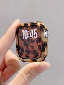 1 chiếc ốp bảo vệ đồng hồ bằng nhựa cứng họa tiết da bò, thiết kế rỗng, chống sốc, vỏ bảo vệ, tương thích với Apple Watch 38/40/41/42/44/45/46mm, tương thích với Apple Watch Series SE/11/10/9/8/7/6/5/4/3/2/1, phụ kiện ốp bảo vệ đồng hồ thông minh. - Họa tiết con bò (không có đồng hồ) - Xem 3