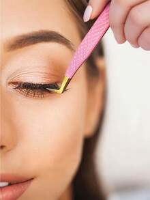 1 pièce Pince à épiler, applicateur de cils, recourbe-cils, accessoires de maquillage, pince à épiler pour cils, recourbe-cils pour extension de cils, outils pour cils, pince à épiler pour cils