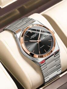 A New Men's Calendar Luminous Fashionable Business Casual Personalized Quartz Watch - one-size - View 15