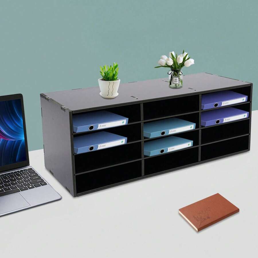 YUNRUX File Racks - Black - View 1