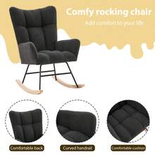 Living Room Chairs - Grey + Foam + Foam - View 4