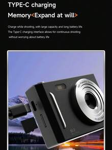 32GB Digital Camera For Teens, Dual HD Cameras, Retro Card Style, Suitable For Travel Photography - Camera + Lanyard + 32G Memory Card - View 8