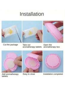 10 件持久香味空气清新剂、除臭剂、固体空气清新剂，附赠 1 个额外外壳 - 芳香固体除臭盘，适用于家庭、汽车、浴室、卧室、壁橱和厕所，增强浴室、卧室、汽车和家庭的清新感，非常适合衣柜和厕所除臭（随机颜色搭配）、厨房、浴室、家庭、家居用品。 - 其他 - 查看 9