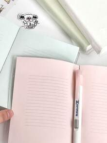 1/4pcs Korean Pink Blue Green White Brick A6 Notebook Student Ins High Beauty Super Thick Handbooks Diary Notebook