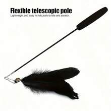 Interactive Cat Toy Set - Stretchable Feather, Rope, And Bug Toys, Comes With 9 Replacement Accessories - Indoor Cat Play, Inspires Natural Hunting Instincts, Durable And Safe, Suitable For Cat Exercise And Intimate Relationships, No Battery Required