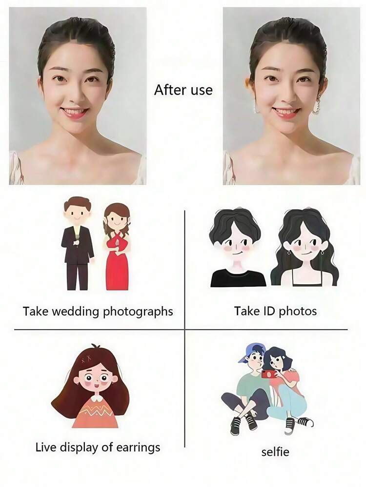 18片耳廓提升贴，强力支撑透明无痛硅胶美耳贴，告别扁平耳，打造V脸，自然耳廓轮廓。 - 彩色 - 查看 8