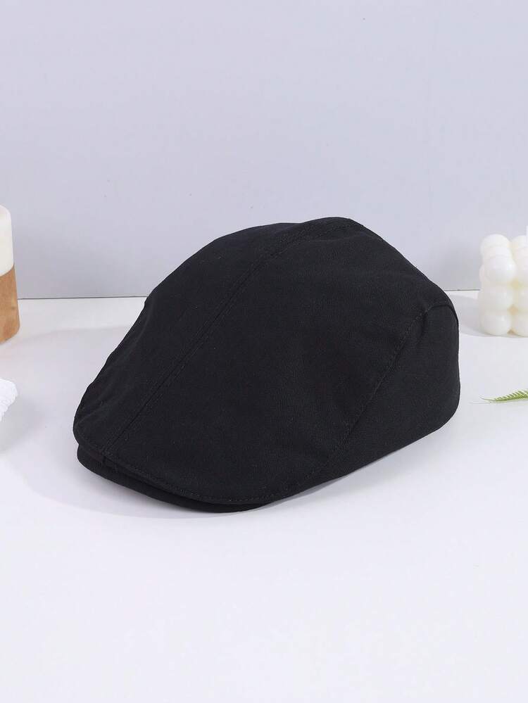 1pc Women's Solid Color Wide Brim Fashionable Versatile Hooded Beret Hat, Suitable For Couples Casual Daily Wear And Outings Autumn Accessories - Solid Color - View 7