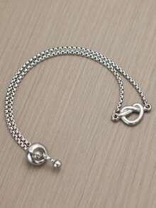 diffone Minimalist Cute Heart Chain Bracelet Stainless Steel Adjustable Bracelet For Men Adjustable Jewelry - Love Bracelet - View 3