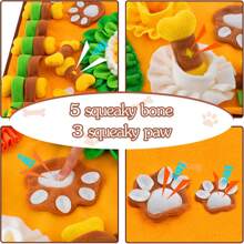 1pc Feed Your Puppy Search Mat Orthopedic Sniff Mat For Senior Dogs With Joint Pain