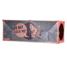 1pc Funny Cat Tunnel Toy Foldable Holes Kitten Kraft Paper Tunnel Cave Cat Toy(Patterns May Vary Slightly) - Army Green - View 3