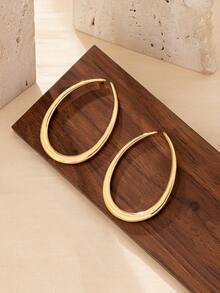 1pair Asymmetrical Geometric Earrings With European And American Style - Irregular Earrings - View 13