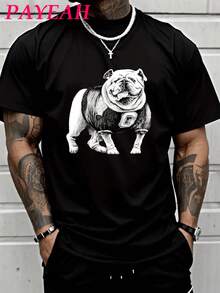 Georgia Bulldogs One Great Dawg Shirt (Single Piece)100% Cotton 220g Heavy Cotton T Shirt100% Heavy Cotton T-Shirt Graphic Tees - 黑色 - 查看 1