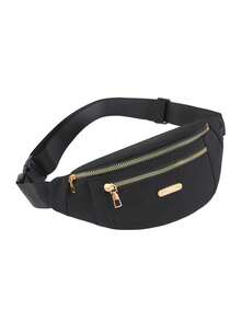 Casual Waterproof Women's Waist Bag, Shoulder Sling Bag, Women's All-In-One Waist Bag, Crossbody Bag - Black - View 9