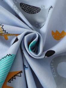 2pcs/Set Kids Boys Dinosaur Print Long Sleeve Pajama Set, Thin Base Layer Sleepwear For Children Aged 4-12 Years Old, Autumn/Winter - Multicolor - View 11