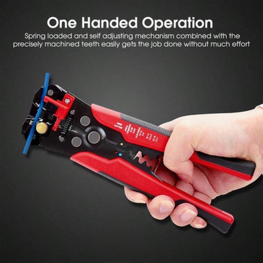 Non-Slip Crimper Cable Cutter Automatic Wire Stripper Multifunctional Stripping Tools Crimping Pliers Terminal 0.2-6.0mm² Tool - Multicolor - View 1