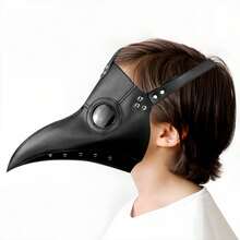 Happy Halloween Plague Doctor Mask Bird Mask Long Nose Beak Mask Steampunk Costume Props Head Mask For Masquerade Cosplay (Plague Doctor)