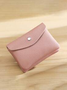 1PC Mini Vintage Vegan Coin Purse Zippered Credit Card Holder Authentic Card Holder, Genuine Card Holder Portable Card Holder And Women's Wallet - Brown - View 20