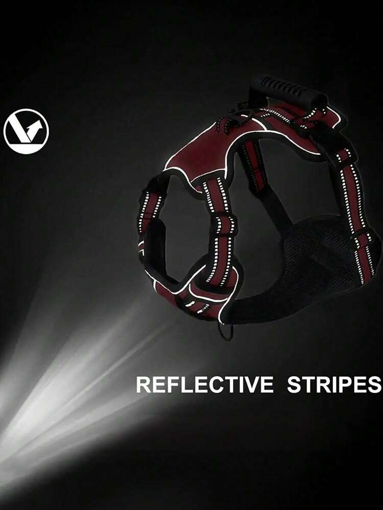 Dog Harness No Pull Breathable Reflective Dog Harness Vest With Handle For Small Large Dogs Outdoor Walking Training Supplies - Red - View 5