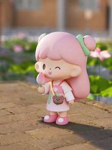 1pc Random Style Dreamscape Theater Anime Figure PVC & ABS Model /Bag, Cute For Couples - Multicolor - View 6