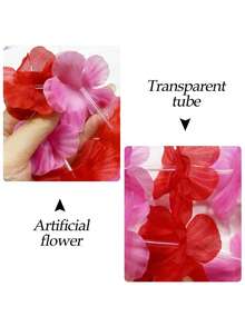1/6/10/20/30/40/50 chiếc Vòng cổ vòng hoa Hawaii, Vòng hoa Polyester màu đỏ và hồng, Quà tặng tiệc cưới Chủ đề hoa Hawaii nhiệt đới Quà tặng tiệc Băng đô Ngày lễ Đám cưới Bãi biển Trang trí sinh nhật Đồ dùng tiệc Trang trí tiệc Hawaii (Màu ngẫu nhiên) - Nhiều màu - Xem 7