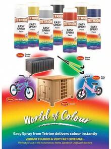 Tetrion Gold Spray Paint 400ml - Quick-Dry For Wood, Metal, Ceramic & Plastic - Durable Finish, DIY Projects - 1 - View 5