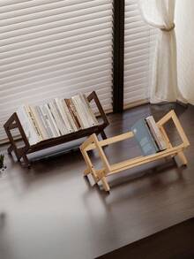 简约魅力，竹制桌面书架 - 多层储物架，是家庭办公室装饰的理想之选，坚固的天然材料，非常适合存放书籍和用品，实用的置物架。