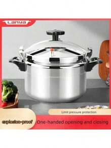Hochdruckkochtopf aus Aluminium, großer Suppentopf, Multifunktionstopf zum Schmoren, geeignet für Gasherd, explosionssicherer Schnellkochtopf zum Kochen von Meeresfrüchten