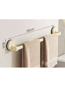 Toallero de ventosa, de barra simple o doble, estante colgante para el baño, barra para el baño, soporte para toallas sin taladrar, estante de almacenamiento para el baño, decoración del hogar, organizador de baño, decoración de otoño, de vuelta a la escuela