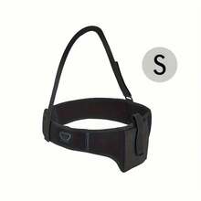 1 chiếc túi đeo hông và vai có thể điều chỉnh, thoáng khí - Màu đen cổ điển, thiết kế hai tay, chất liệu polyester, khóa cài, thích hợp để mang theo một cách kín đáo. - màu đen - Xem 5