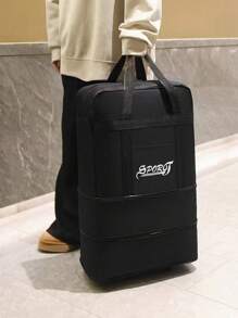 1PC Waterproof Large-Capacity Folding Air Check-In Bag Travel Bag Large-Capacity Luggage Bag Women's Storage Bag Outgoing Handbag With Wheels Universal Wheel Folding Expansion Luggage Bag Air Check-In Bag Overseas Study Moving Travel Bag