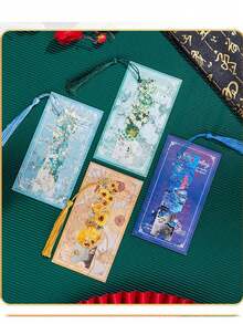 1pc Metal Bookmark, Van Gogh Painting Hollow Imprint Series Book Page Clip, Gift Set, New Year Souvenir (Actual Product May Differ From Image) - Multicolor - View 10