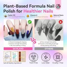 SAVILAND 36 Colors Gel Nail Polish Set: 39 PCS All Season Gel Nail Polish Sheer Glitter Solid Charm Colors With Base Gel Glossy Matte Top Polish Set Christmas Gifts For Manicure Nail Art - 36 Colors - 查看 4