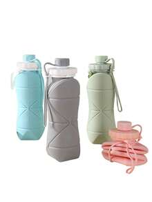 A 600ml Space-Saving Foldable Water Bottle, Made Of Durable Silicone And Leak-Proof, A Must-Have For Busy Lifestyles. Perfectly Suited For Both Commuting And Adventures. An Excellent Gift For Halloween, Father's Day, Mother's Day, Valentine's Day, Thanksgiving, Easter, Christmas, Birthdays And Festivals, Ideal For Gifting To Friends And Family. Also Fits Occasions Like Weddings, School Back-To-School Season And Graduation Ceremonies.