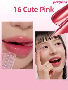Peripera K-Beauty Water Bare 鏡面水感唇釉，玻璃唇彩，豐唇效果，自然保濕，輕盈不黏膩，提亮光澤，持久舒適，口罩友善，無白膜 - #16 Cute Pink - 查看 3