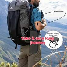 Camping Stool Collapsible Stool With Storage Bag Portable Chairs For Adults Lightweight Camping Foot Rest Loads Up To 330lb For Travel Fishing Picnic - màu đen - Xem 8