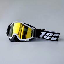 100 Motocross Goggles HD Lens Motorcycle Anti-Fog Eyeglasses Sports Windproof Protect Riding  Men Women Moto MX MTB - Only Lens - View 4