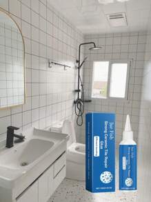 瓷砖修补膏 - 大理石地砖家具裂缝填充胶粘膏。易于修复，无需更换。适用于损坏、破裂、孔洞、碎裂的瓷砖、水箱盖、洗脸盆、马桶。防水、防黄变、附着力强、健康环保。