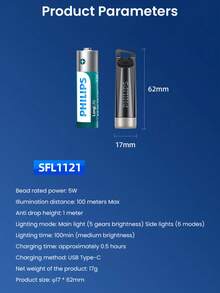 PHILIPS EDC Flashlight White Light Illumination - Multicolor - View 11