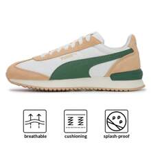 Puma R78 Nylon Retro Casual Shoes, Contrast Color Upper, Side Logo, I-Type Toe, Unisex Outdoor Sports Shoes, 399250-08