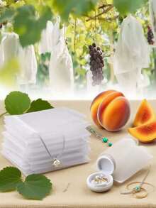 2000件/200件/20件糖果网眼抽绳礼品袋圣诞婚礼派对珠宝袋，抽绳纱袋，糖果袋，婚礼派对用品珠宝包装袋，日常珠宝包装 - 彩色 - 查看 8