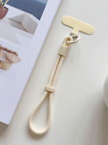 1pc Foldable Fabric Lanyard Strap, Elegant Women Phone Hanging Rope, Anti-Drop Phone Lanyard, Creative Phone Strap, Anti-Lost Phone Cord (Compact & Space-Saving)