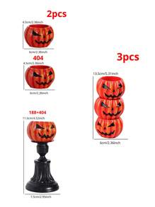 1Pc/1Set Pumpkin Candlestick Desktop Decorative Item, Scented Candle Stand Gift, Halloween Present, Pumpkin Ornaments, Halloween Atmosphere Decoration Props, Desktop Decorations, Halloween Party Decorations, Thanksgiving Candlestick Party, Pumpkin Ornaments, Witch Hat Pumpkin Decorations, Home Decor Halloween Decor Room Decor